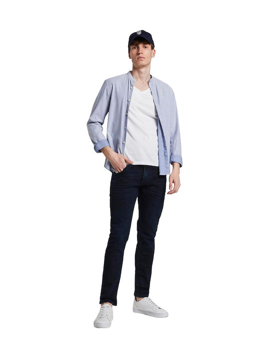 Piers Men's Jeans Pants Elastic with Slim Fit Navy Blue