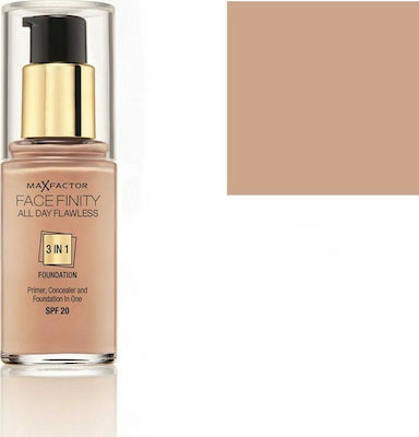 Max Factor Facefinity All Day Flawless Spf20 Liquid Make Up SPF20 63 Sun Beige 30ml