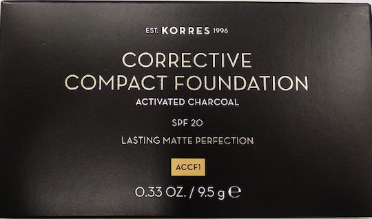 Korres Activated Charcoal Corrective Сгъваеми SPF20 ACCF1 9.5гр