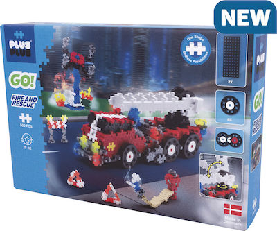 Plus Plus Building Block Go! Πυροσβεστική for 7 - 12 years 500pcs