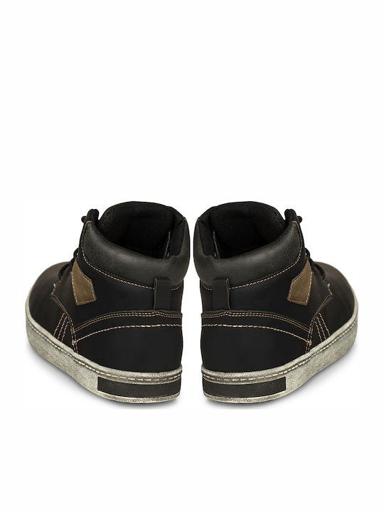 Παιδικά Sneakers High Μαύρα