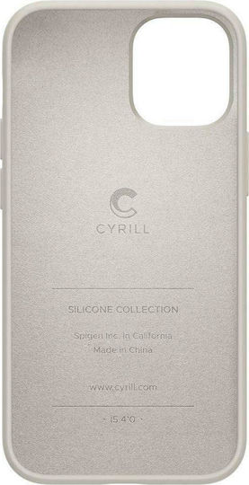 Spigen Ciel by Cyrill Umschlag Rückseite Silikon Beige (iPhone 12 mini) ACS01787