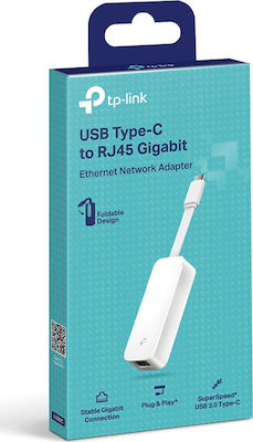 TP-LINK UE300C v1 USB-C Αντάπτορας Δικτύου για Ενσύρματη σύνδεση Gigabit Ethernet