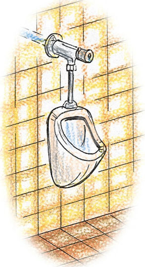 La Torre Pressable External Flushometer Valve Chrome 420UR-100
