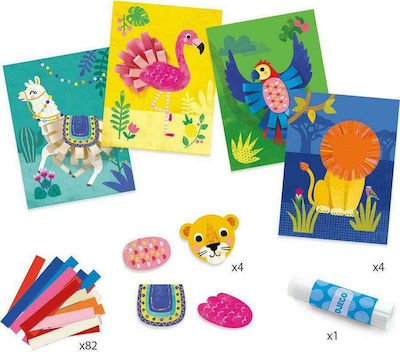 Djeco Collage Set For Creativity Collage Animals für Kinder 3++ Jahre