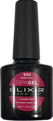 Elixir Semi Gel Хибриден Лак за Нокти 930 Дълбоко розово 8мл 1бр