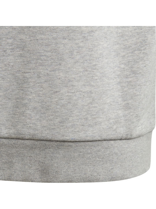 Kids Sweatshirt with Hood and Pockets Gray Trefoil
