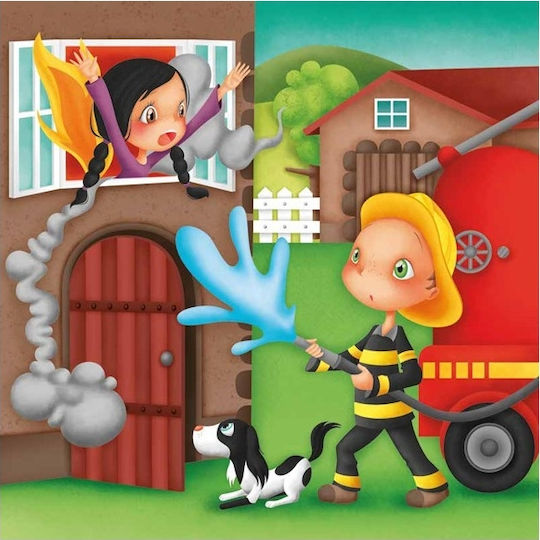 Kinderpuzzle Feuerwehrmann für 3+ Jahre alt+ Jahre 16pcs Eureka
