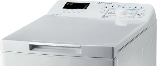 Indesit Πλυντήριο Ρούχων Άνω Φόρτωσης 7kg 1200 Στροφών Water Balance Plus BTW S72200