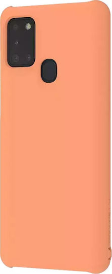 Samsung Premium Hard Cover by Wits Back Cover Plastic Orange (Galaxy A21s)