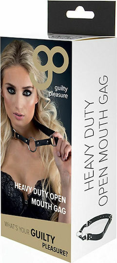 Guilty Pleasure Heavy Duty Open Mouth Gag Φίμωτρο σε Μαύρο Χρώμα