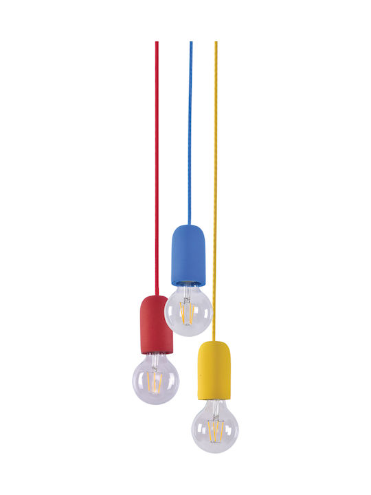 Home Lighting Iris SE 149 Adjustable Pendant Light Yellow with Socket E27 5cm