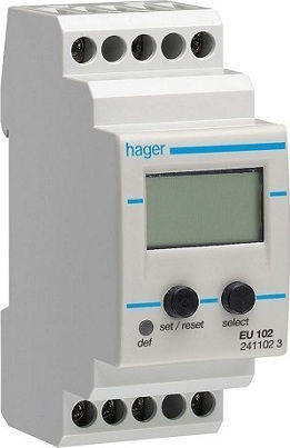 Hager Μονοφασικός Επιτηρητής Τάσης Ράγας 15-700VDC EU102