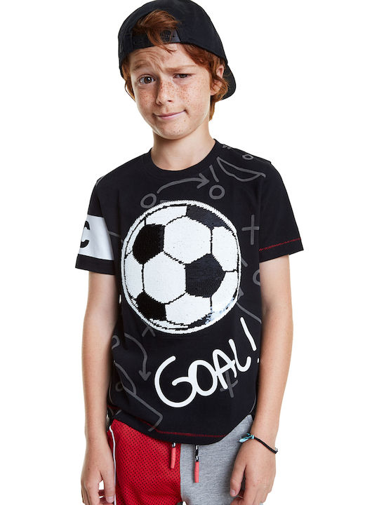 Παιδικό T-shirt Μαύρο T-Shirt Manolo