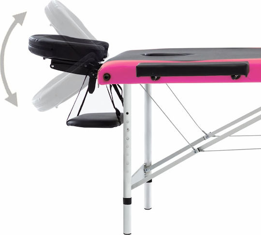 vidaXL Tragbares Zusammenklappbares Physiotherapie-Bett aus Aluminium 191x70cm 3 Positionen