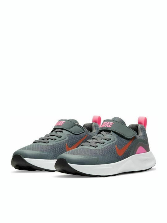 Wearallday Детски Спортни Обувки Running с Велкро Сиви
