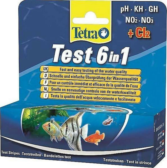 Tetra Test 6 in 1 για Γλυκό Νερό 25 τμχ