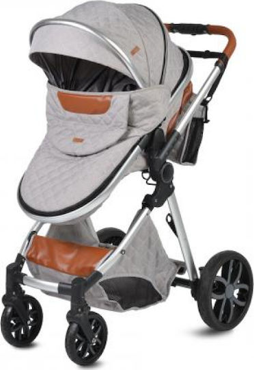 Cangaroo Alma Adjustable 2 in 1 Baby Stroller Suitable for Newborn Dark Grey 7.5kg