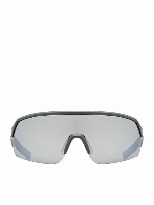 Uvex Sportstyle 227 Unisex Sunglasses with Gray Plastic Frame and Silver Mirror Lens S5320665516