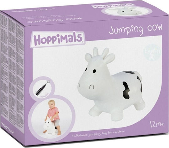 Hoppimals Χοπ Χοπ Αγελάδα Αγελαδίτσα για 1+ Ετών Λευκό 50εκ.