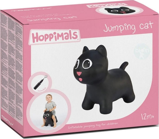 Hoppimals Χοπ Χοπ Γατάκι για 1+ Ετών Μαύρο 50εκ.