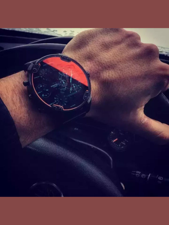 Diesel Mr Daddy 2.0 Men's Watch 57mm Chronograph Battery with Black Metal Bracelet