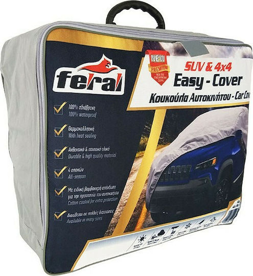 Feral Premium Κουκούλα Αυτοκινήτου με Τσάντα Μεταφοράς 508x193x145cm Αδιάβροχη XLarge για SUV/JEEP