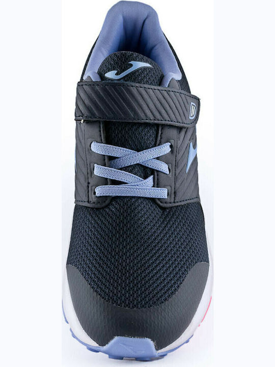 Kids Sports Shoes Running with Hoop & Loop Closure Blue