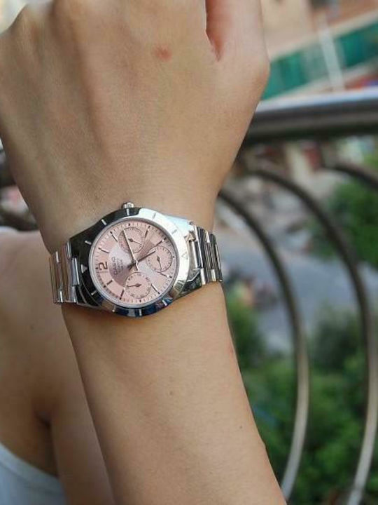Casio Ρολόι Μπαταρίας με Μεταλλικό Μπρασελέ Casio Ρολόι Μπαταρίας με Μεταλλικό Μπρασελέ