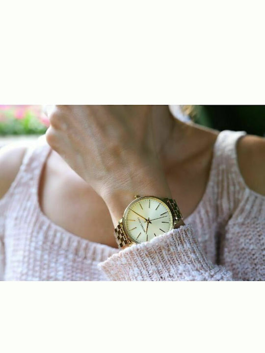 Michael Kors Pyper Women's Watch with Gold Metal Bracelet