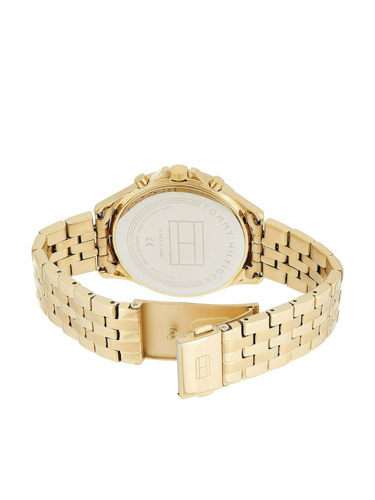 Tommy Hilfiger Ari Women's Watch Chronograph with Gold Metal Bracelet