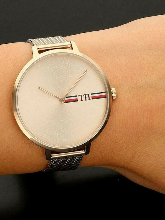 Tommy Hilfiger Alexa Ρολόι Μπαταρίας με Μεταλλικό Μπρασελέ