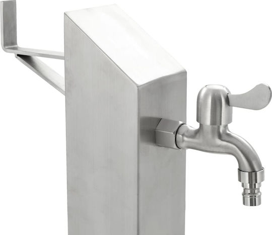vidaXL Decorative Faucet Garden Stainless Steel Floor Square 95cm 45453