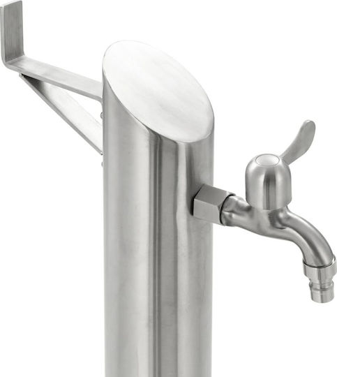 vidaXL Decorative Faucet Garden Stainless Steel Floor Round 95cm 95cmx95cm 45456