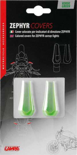 Lampa Zephyr Protecții capace semnalizare motocicletă Verde