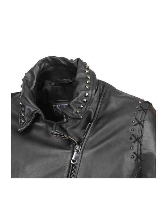 Leather jacket ESTET MAISIC Black