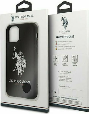 U.S. Polo Assn. Big Horse Coperta din spate Silicon Negru (iPhone 11 Pro Max) USHCN65SLHRBK