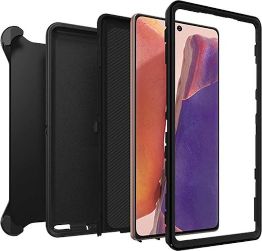 Otterbox Defender Задна корица Пластмаса Черен (Galaxy Note 20)