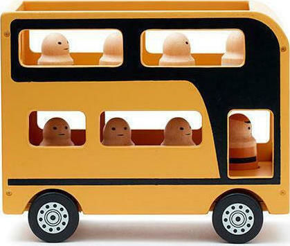 Kids Concept Автобус с Фигури Количка за 3+ Години