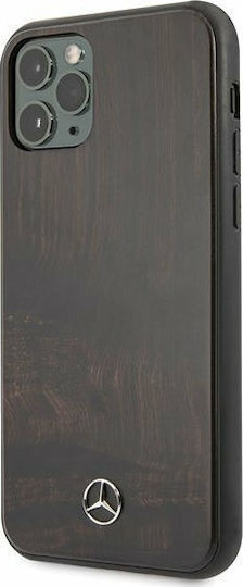 Mercedes-Benz Wood Line Book Wooden Brown (iPhone 11 Pro)