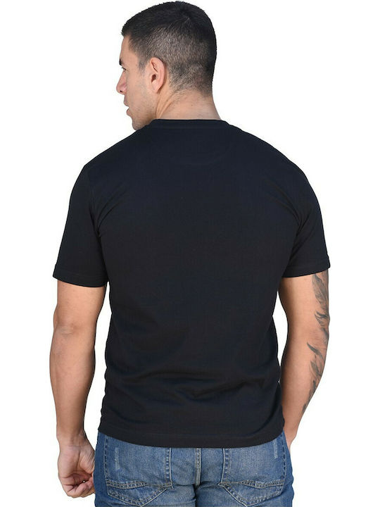 Splendid T-shirt Bărbătesc cu Mânecă Scurtă Negru