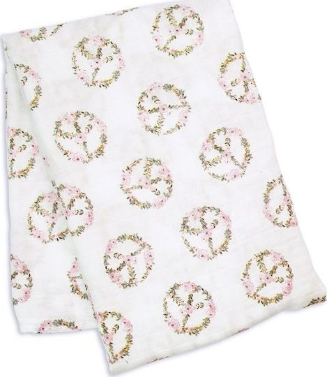 Lulujo Peace Muslin Swaddle Wrap Multicolour 120x120cm.