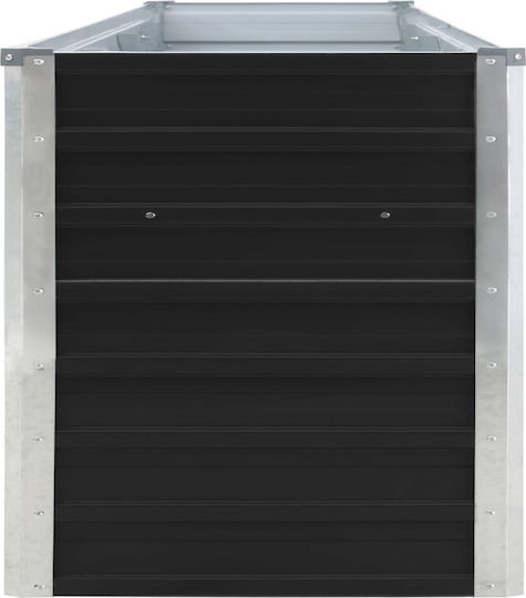 vidaXL Blumenkasten Metallisch Gray 320x40x45cm.