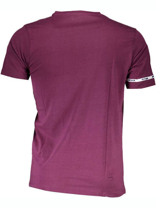 Gas GATS01STARTER Men's Short Sleeve T-shirt Purple