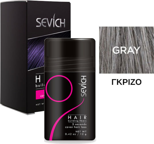 Sevich Hair Building Fibers with Keratin Hair Building Grey 12gr