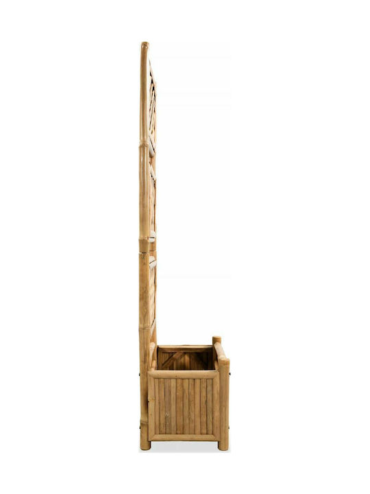vidaXL Кутия за саксии Бамбук Кафяв 40x30x135см.