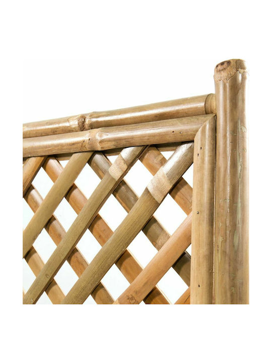 vidaXL Кутия за саксии Бамбук Кафяв 40x30x135см.
