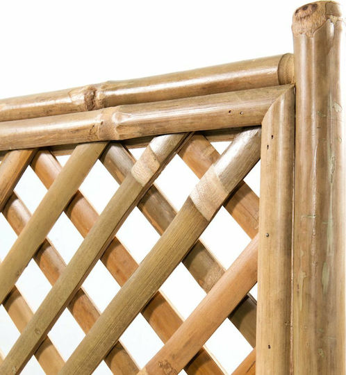 vidaXL Кутия за саксии Бамбук Кафяв 40x30x135см.