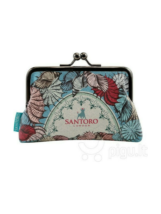 Santoro Midnight Garden Small Women's Wallet Coins Light Blue