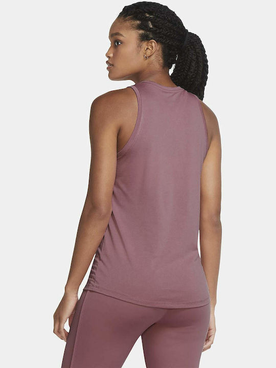 Nike Dri-Fit Αμάνικη Καλοκαιρινή Γυναικεία Μπλούζα Ροζ